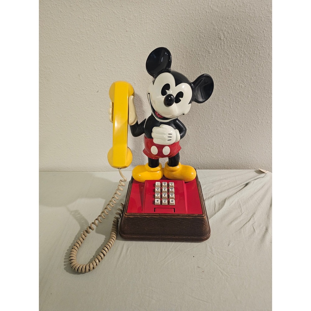 Western Electric Mickey Mouse Landline Telephone Vintage 1970s Collectible